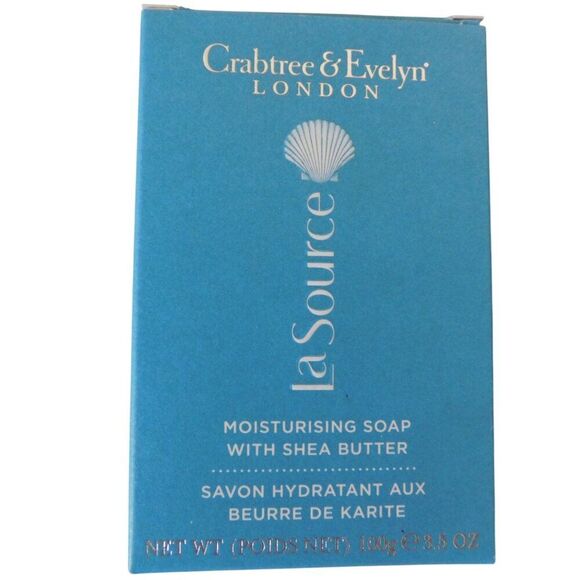 2 Bars La Source Crabtree & Evelyn Moisturizing Soap Shea 3.5oz Hand Therapy - Picture 2 of 6